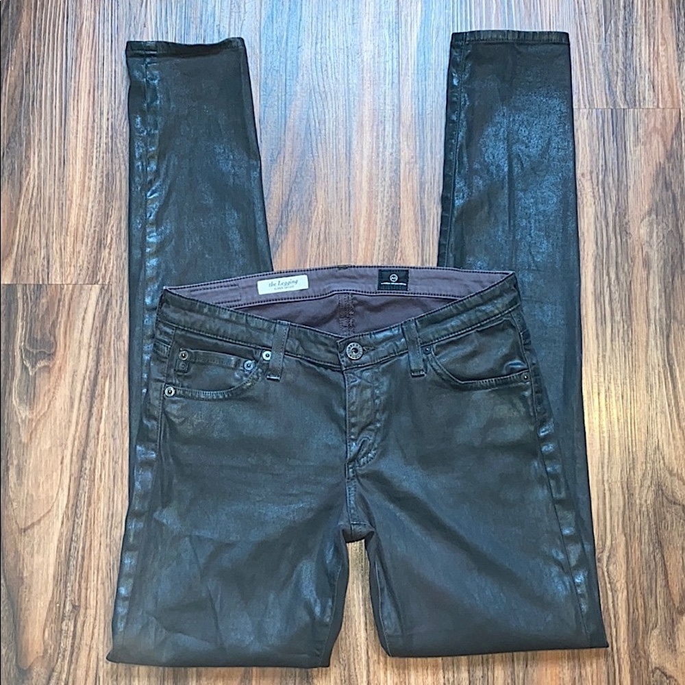 AG The Legging Coated Brown - Picture 3 of 12